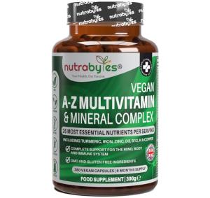 Nutrabytes Vegan A-Z Multivitamin & Mineral Complex