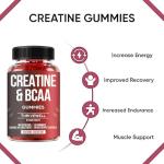 Vegan Creatine Gummies 5000mg with BCAAs 90ct