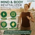 Super Greens Powder – 30 Pack with 91 Nutrients