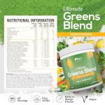 Super Greens Powder - Mango Flavor - 300g