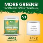 Super Greens Powder - Mango Flavor - 300g