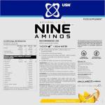 USN Nine Aminos – BCAA & EAA Powder, Pineapple