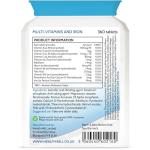 Health4All One-a-Day Multivitamins & Iron Tablets