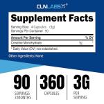 CLN Labs Creatine Monohydrate Capsules - 360 Count