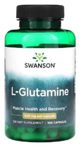 Swanson L-Glutamine 500mg for Recovery & Gut Support