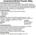Instant BCAA Powder 500g - Vegan Amino Blend