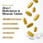 A-Z Vegan Multivitamin with Turmeric – 60 Tablets