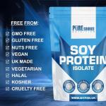 Soy Protein Isolate Powder - Unflavoured Vegan 2.5Kg