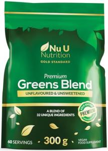 Nu U Nutrition Greens Powder - 32 Active Ingredients