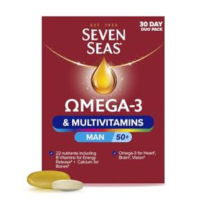 Omega-3 & Multivitamins for Men 50+, 30 Days