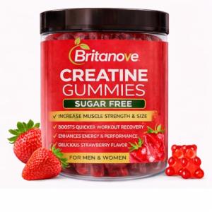 Sugar-Free Creatine Gummies with L-Taurine, 90 Count