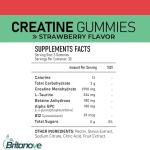 Sugar-Free Creatine Gummies with L-Taurine, 90 Count