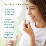 Creatine Monohydrate Capsules for Women’s Energy & Strength