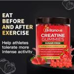 Sugar-Free Creatine Gummies with L-Taurine, 90 Count