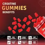 Sugar-Free Creatine Gummies with L-Taurine, 90 Count