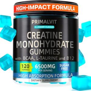 120 Sugar-Free Creatine Gummies for Energy Boost