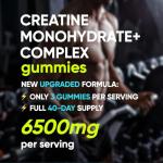 120 Sugar-Free Creatine Gummies for Energy Boost