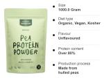 Organic Pea Protein Powder 900g - Unflavoured Vegan