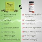 TIKMINS Super Greens Gummies with Vitamins & Zinc