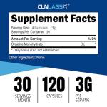 CLN Labs Creatine Monohydrate Capsules - 120 Count