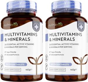 Nutravita Vegan Multivitamins - 730 Tablets, 2 Pack