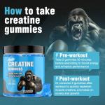 Creatine Gummies 5000mg with BCAAs - Blueberry Flavor