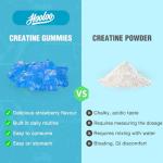 Creatine Gummies 5000mg with BCAAs - Blueberry Flavor