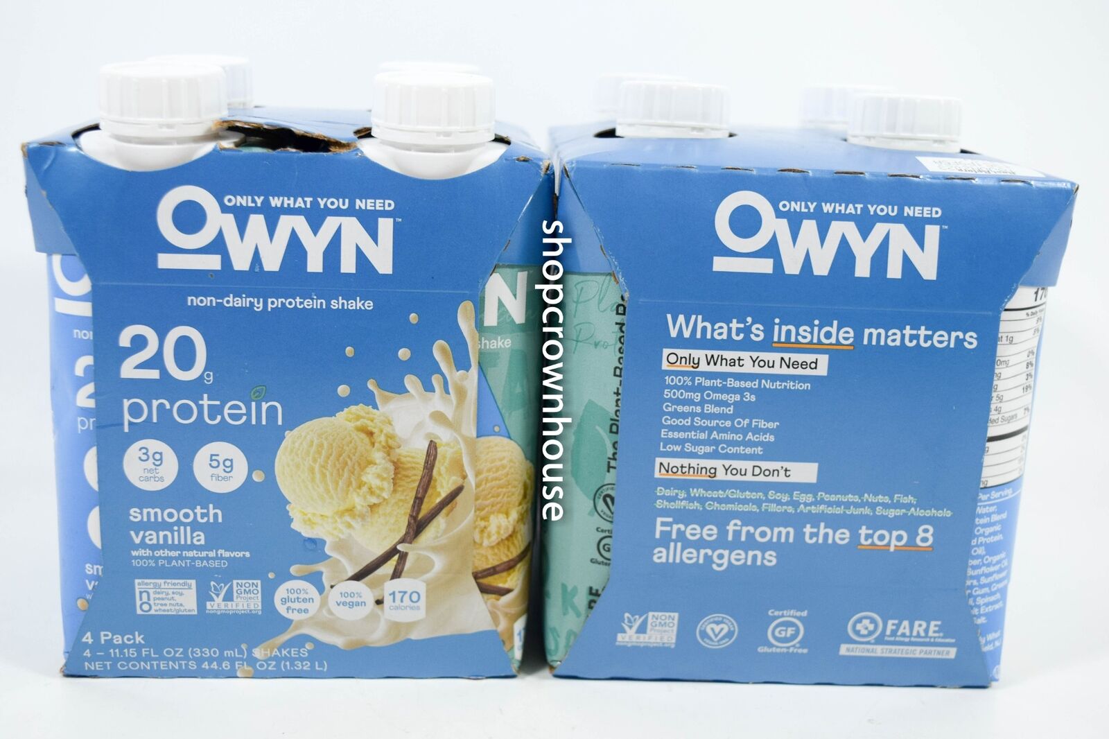 OWYN Protein Nutrition Shake, Smooth Vanilla, 4 Ct