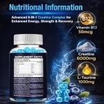 Blueberry Creatine Gummies 6000MG for Strength