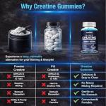 Blueberry Creatine Gummies 6000MG for Strength