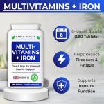 Multivitamin Tablets with Iron - 180 Count