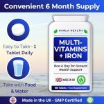 Multivitamin Tablets with Iron - 180 Count