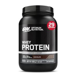 Optimum Nutrition Chocolate Whey Protein Powder, 22g Protein