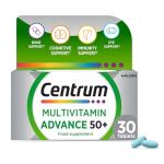 Centrum Advance 50+ Multivitamin Tablets, 30 ct