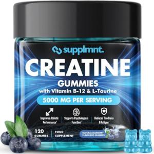 Creatine Gummies 5000mg - Blueberry Flavor 120 Count