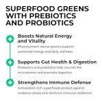 Organic Greens Powder with Pea Protein & Probiotics