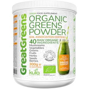 GreatGreens Organic Super Greens Powder - 300g Blend
