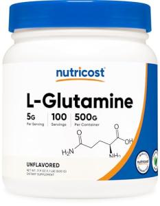Nutricost L-Glutamine Powder - Unflavoured 500g