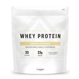 Amfit Nutrition Vanilla Whey Protein Powder, 33 Servings