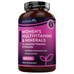 Women's Vegan Multivitamins with Hyaluronic Acid – 60 Tablets