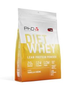 Diet Whey Protein Powder, Vanilla Crème, 40 Servings