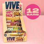 Gluten-Free Protein Bars, Vegan, High-Fiber, Natural, 12-Pack