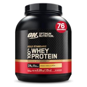 Optimum Nutrition Gold Standard 100% Whey Protein Powder - French Vanilla Creme