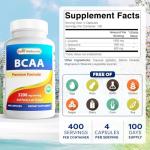 Best Naturals BCAA 3200mg – 400 Capsules