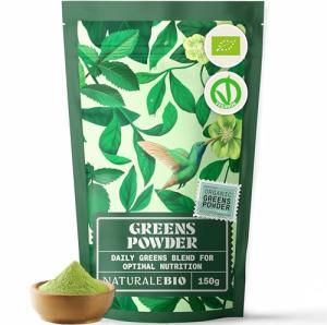 NaturaleBio Green Superfood Powder for Energy & Detox