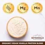 Organic Vanilla Vegan Protein Powder with Ginger
