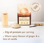 Organic Vanilla Vegan Protein Powder with Ginger