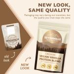 Organic Vanilla Vegan Protein Powder with Ginger