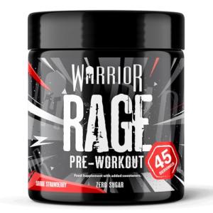 Warrior Rage Pre Workout - High Caffeine - Savage Strawberry