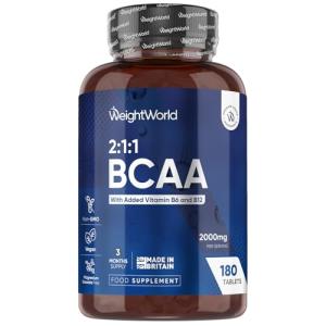 BCAA Tablets 2000mg - 180 Count Bundle